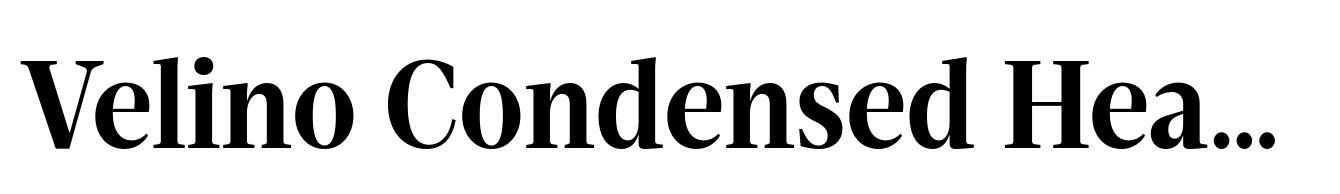Velino Condensed Headline Bold